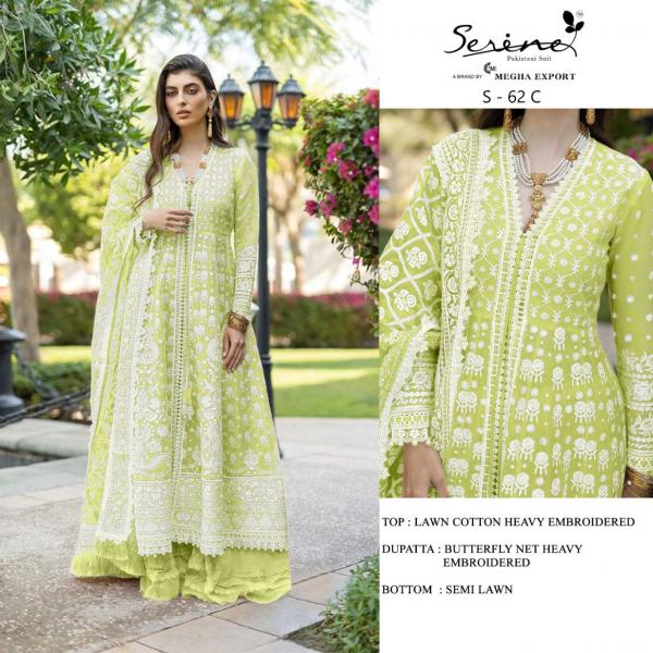 Serene S 62 Embroidery Cotton Pakistani Salwar Suits Collection